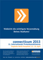 digitales Plakat zur connecticum Jobmesse 2013