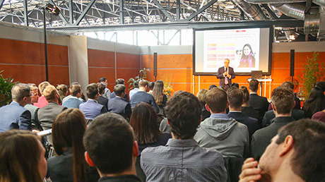 Foto Firmenvortrag auf der connecticum