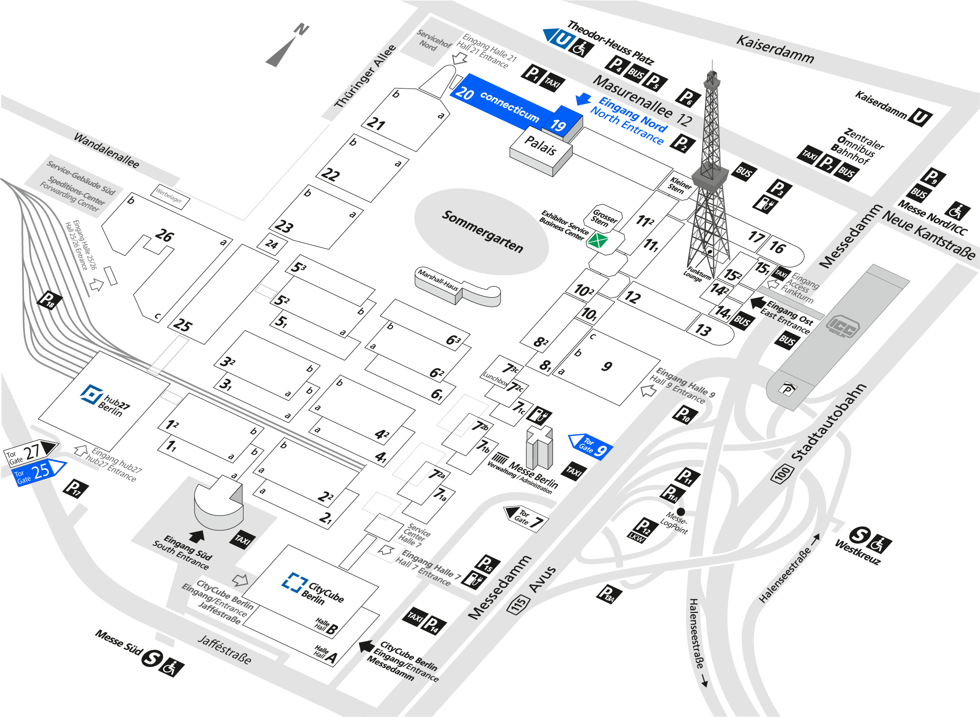 Messe Berlin Eingang Nord - Adresse connecticum