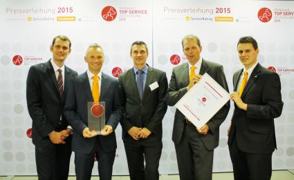 Poleposition-fuer-Jobware-bei-TOP-SERVICE-2015-Online-Stellenmarkt-fuer-Fach-und-Fuehrungskraefte-wurde-von-ServiceRating-und-Handelsblatt-zum-Dienstleister-mit-der-besten-Kundenorientierung-gekuert