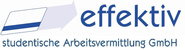 effektiv studentische Arbeitsvermittlung GmbH - Logo