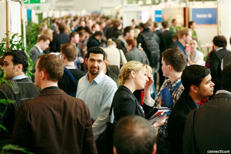 Firmen und Traumjob auf einem Karriere-Event finden