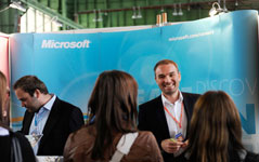 Arbeitgeber Microsoft zum ersten Mal auf der Karrieremesse