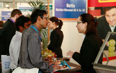 Arbeitgeber Netto nutzt die Jobmesse zur Personalrekrutierung